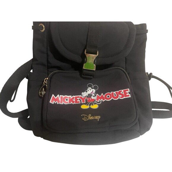 Disney’s Mickey Mouse Backpack Black Nylon - Picture 14 of 16